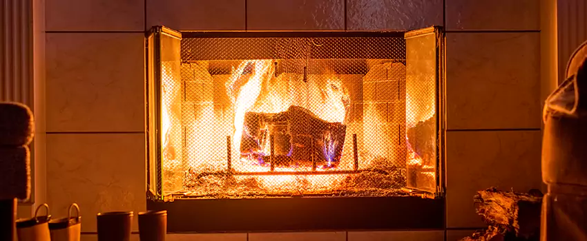 Mendota Hearth Landscape Fireplace Installation in Westfield, Indiana
