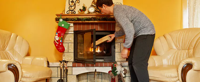 Rusted Metal Fireplace Restoration in Westfield, Indiana