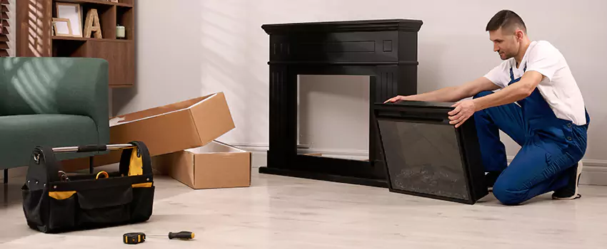 Old Rusted Metal Fireplace Repair And Replacement in Westfield, IN