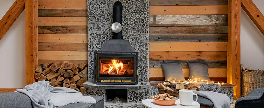 Thelin Hearth Products Direct Vent Gas Stove Fireplace Inspection in Westfield, Indiana